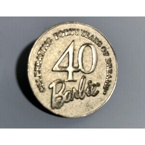 1999 Barbie's 40th Anniversary Silver-tone Collector's Pin